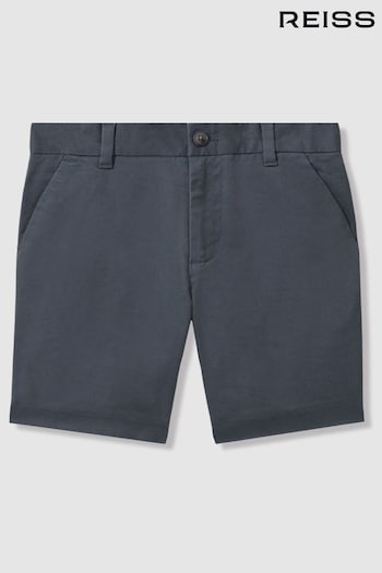 Reiss Airforce Blue Wicket Teen Casual Chino Shorts (N22872) | £34