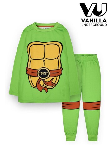 Vanilla Underground Green Teenage Mutant Ninja Turtles Boys Licencing Long Leg Pyjamas (N22917) | £17
