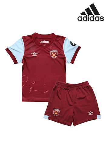 adidas Red West Ham United Umbro Home Infants Kit Shirt 2023-24 (N23006) | £65
