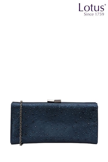 Lotus Blue Clutch Bag With Chain (N23025) | £60