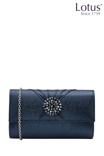 Lotus Blue Clutch Bag with Chain (N23027) | £55