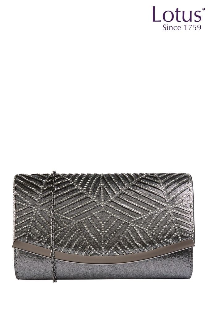 Grey clutch hot sale