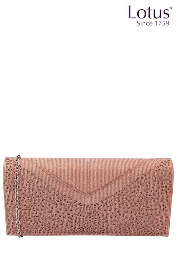 Lotus Pink Clutch Bag with Chain (N23059) | £50