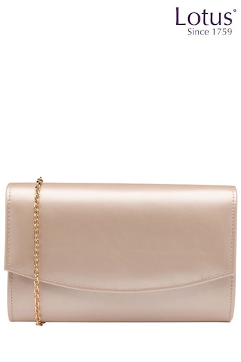 Lotus Natural Clutch Bag with Chain (N23077) | £50