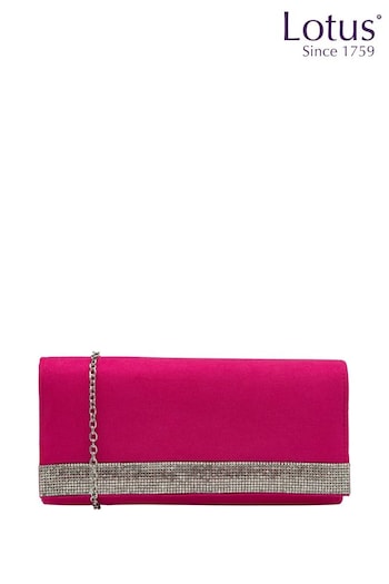 Lotus Pink Clutch Bag With Chain (N23080) | £50