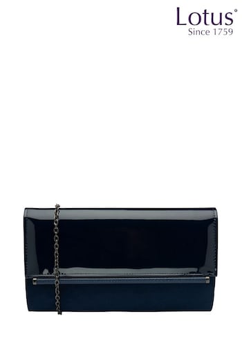 Lotus Blue Clutch Bag With Chain (N23091) | £50