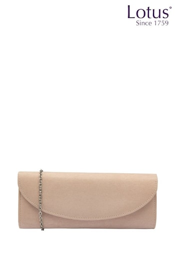 Lotus Natural Clutch Bag with Chain (N23097) | £50