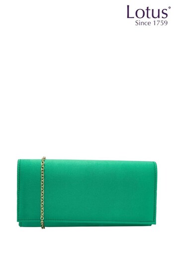 Lotus Green Clutch Bag With Chain (N23103) | £45