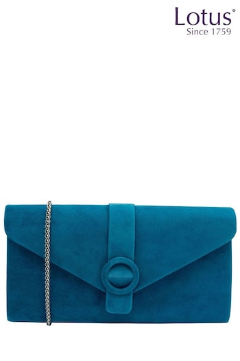 Lotus Blue Clutch Bag With Chain (N23106) | £80