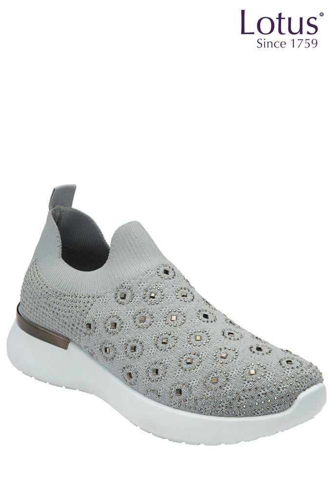 Women's grey slip on sneakers 2025