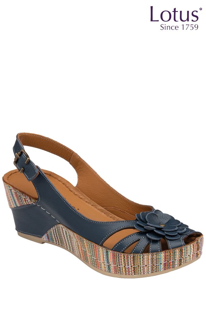 Buy Women s Shoes Blue Wedge Low Footwear Online Next UK