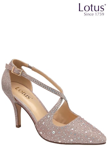 Lotus Pink Pointed-Toe Court Shoes (N23239) | £70
