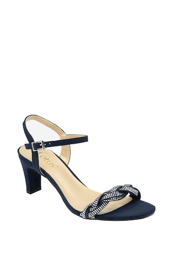 Lotus Blue Open-Toe Heeled Sandals (N23255) | £65
