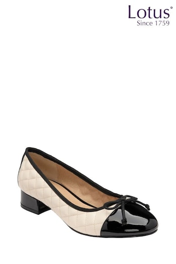 Lotus Cream Ballerina Shoes (N23277) | £45
