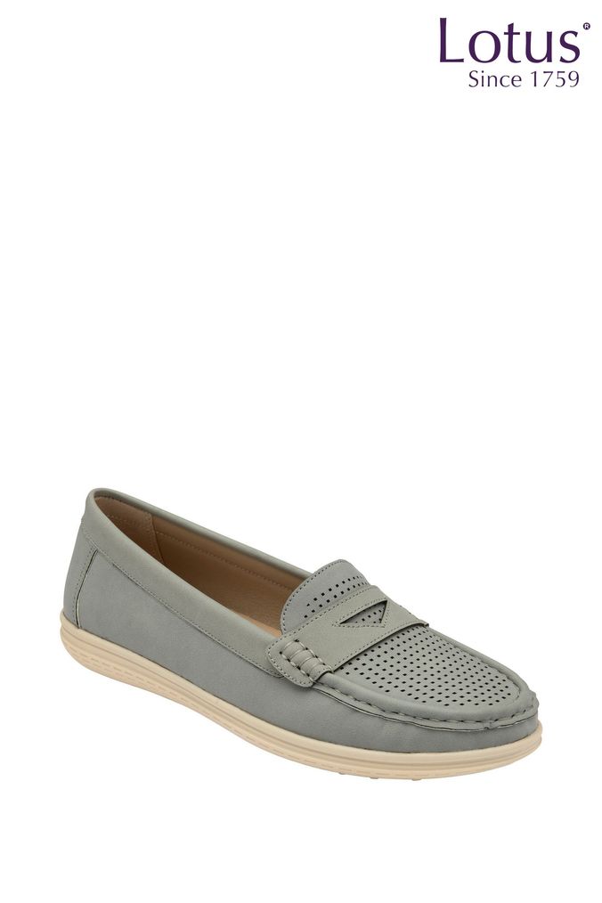 Ladies grey loafers uk hot sale