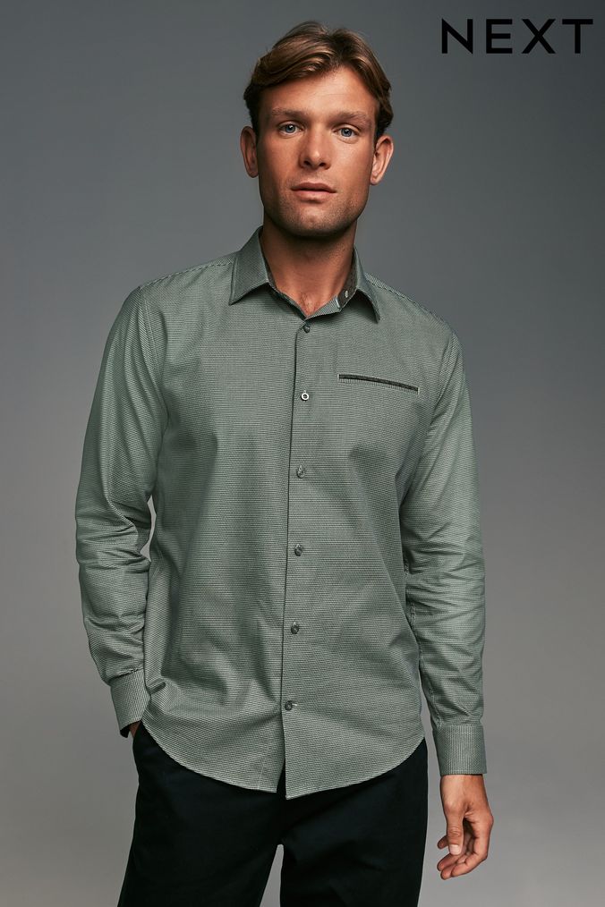 Mens Cotton Printed Shirts Mens Formal Shirts Next Official Site
