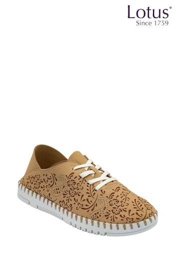 Lotus Brown Lace-Up Casual Shoes (N23378) | £50