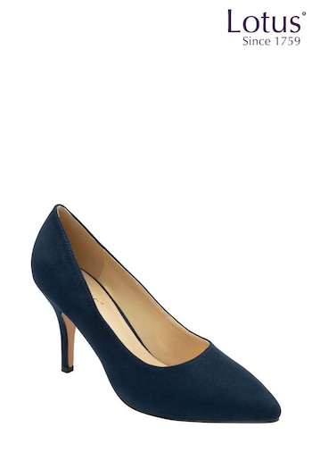 Lotus Blue Stiletto-Heel Court Shoes (N23382) | £60