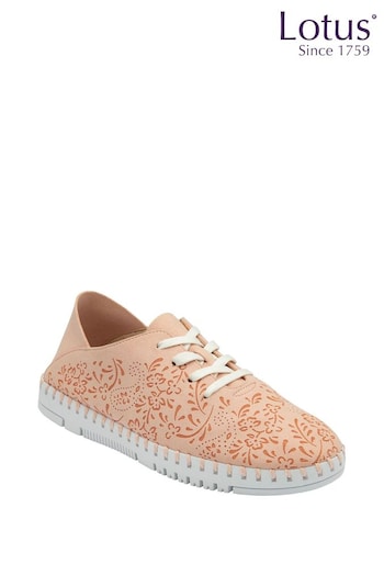 Lotus Pink Lace-Up Casual Shoes (N23394) | £50
