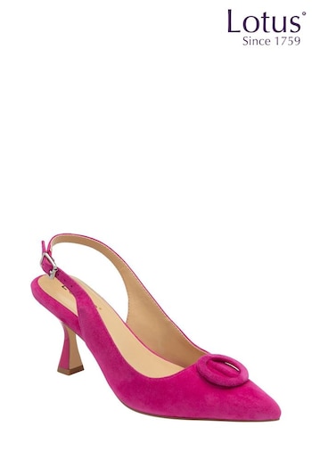Lotus Pink Pointed-Toe Court Shoes (N23395) | £75