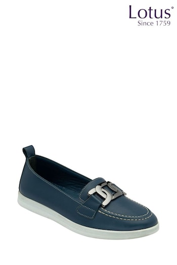 Lotus Blue Slip-On Casual Shoes (N23396) | £65