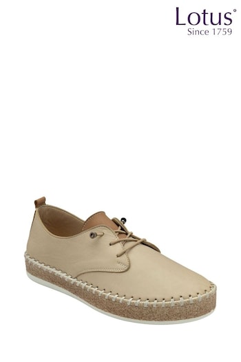 Lotus Natural Lace-Up Round-Toe Jimmy Shoes (N23399) | £60