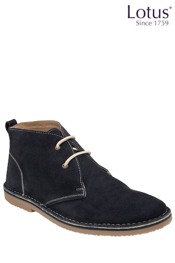 Lotus Black Suede Desert Men Boots (N23409) | £60