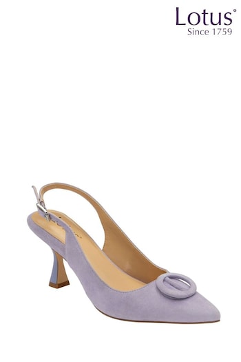 Lotus Purple Pointed-Toe Court Shoes (N23416) | £75