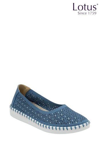 Lotus Blue Slip-On Casual Shoes (N23453) | £50