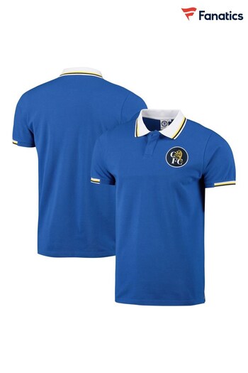 Fanatics Blue Chelsea Retro 98 Tipped Polo Shirt (N23464) | £35