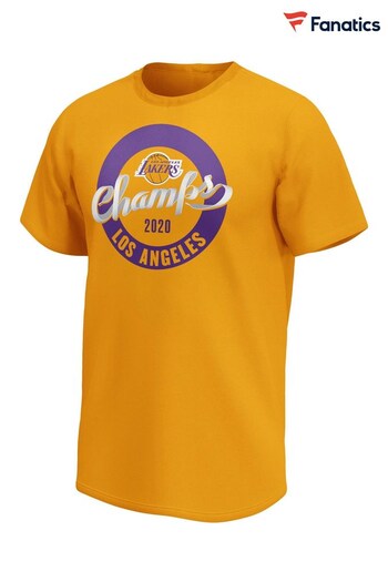 Fanatics Orange NBA Los Angeles Lakers NBA Champions Zone T-Shirt (N23482) | £22