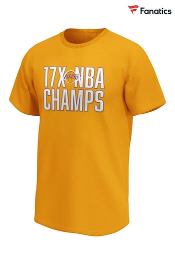 Fanatics Orange NBA Los Angeles Lakers Always Prepped T-Shirt (N23514) | £25