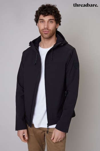 Threadbare Black Fleece Lined Hooded Jacket (N23522) | £48