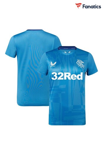 Fanatics Blue Glasgow Rangers Players Training T-Shirt Womens (N23530) | £50