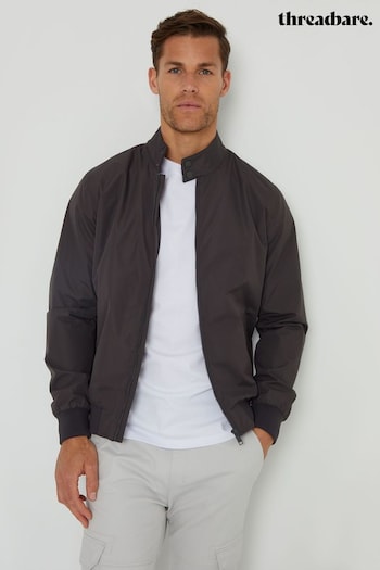Threadbare Grey Showerproof Harrington Style Jacket (N23535) | £40