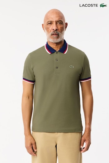 Lacoste Contrast Collar 100% Cotton Polo Shirt (N23638) | £105