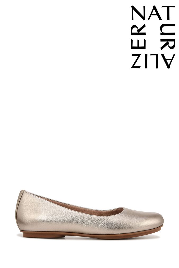 Naturalizer silver flats on sale
