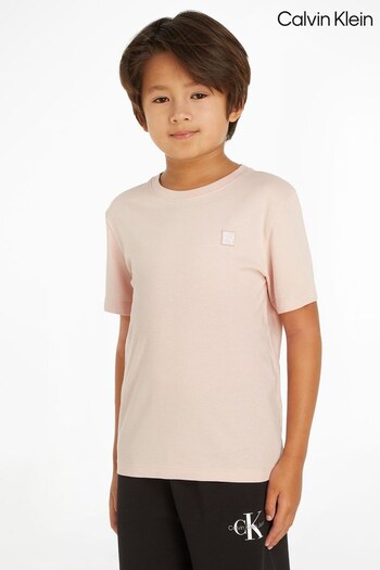 Calvin Klein Mini Cream  Monogram Badge T-Shirt (N23791) | £18 - £23