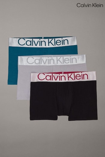 Calvin Klein Plain Trunks 3 Pack (N23943) | £46