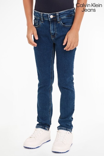 Calvin Branca Klein Blue Slim Denim Jeans (N23958) | £55