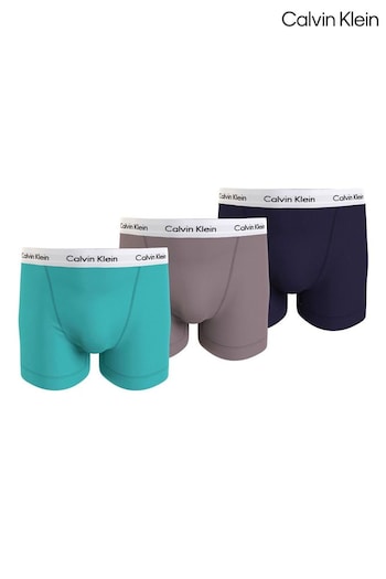 Calvin Mon Klein Blue Trunks 3 Pack (N23976) | £42