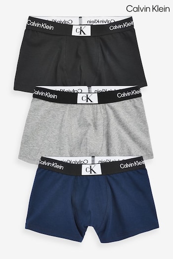 Calvin Klein Grey Trunks 3 Pack (N23987) | £36
