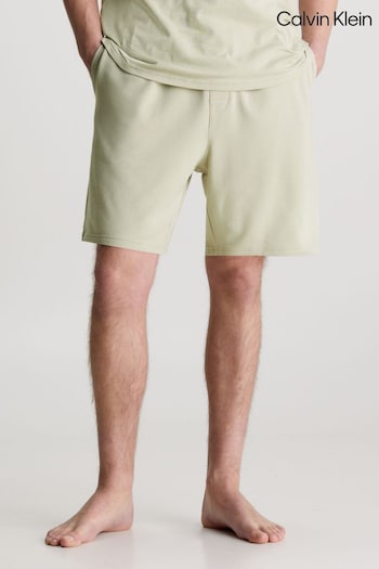 Calvin Klein Green Slogan Sleep Shorts (N23988) | £50