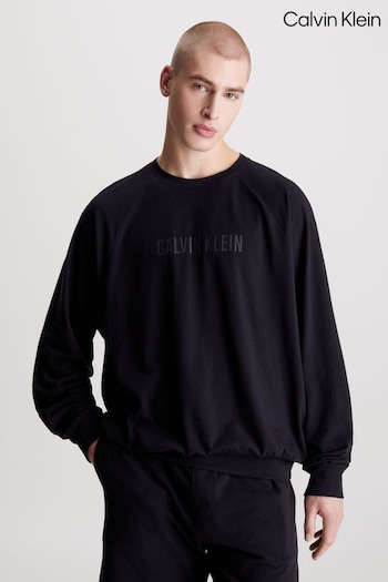 Calvin Klein Slogan Black Sweatshirt (N24000) | £60