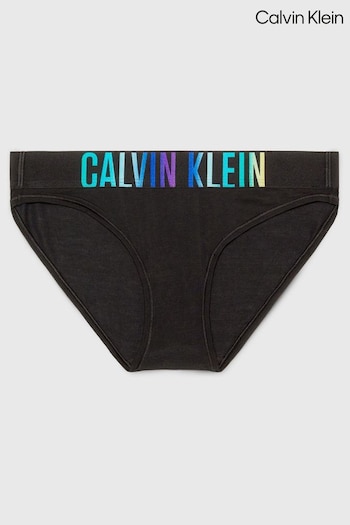 Calvin Yksik Klein Single Slogan Bikini White Knickers (N24081) | £22
