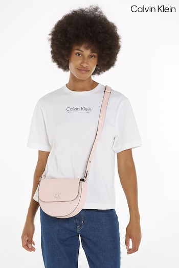 Calvin Klein Logo Monogram Saddle Bag (N24114) | £110