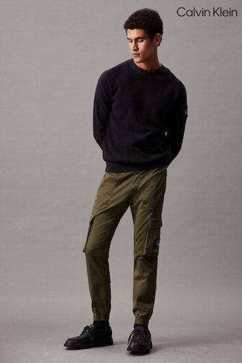 Calvin Klein Skinny Logo Cargo Trousers had (N24127) | £90
