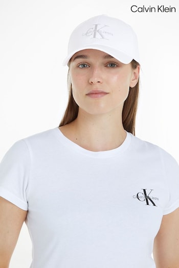 Calvin Klein CK Monogram White Cap (N24130) | £35