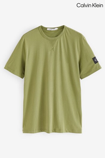 Calvin Klein Green Badge Crew Neck T-Shirt (N24138) | £40