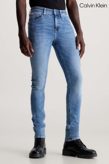 Calvin Klein Blue Light Wash Skinny Jeans (N24146) | £90